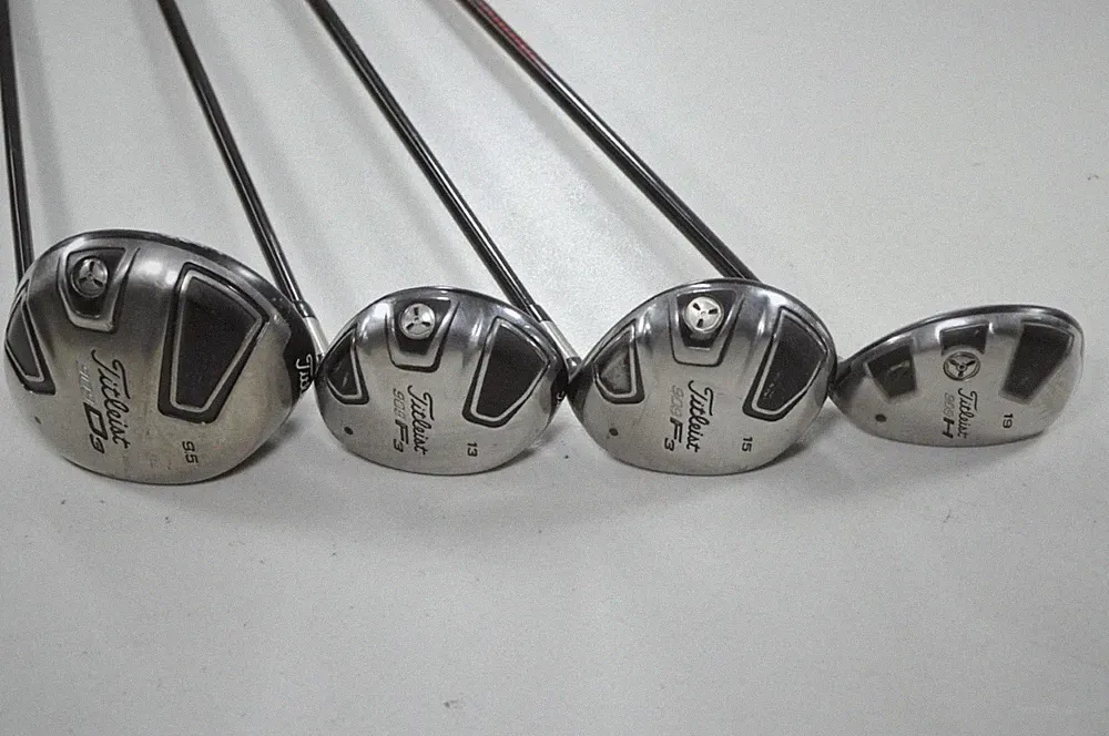 Titleist 909D3 9.5* Driver, 13* and 15* Fairway Woods, 19* Hybrid Stiff # 222901