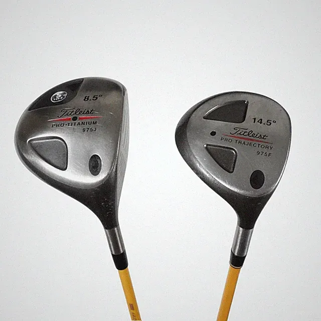 Titleist 975J 975F Driver 8.5 3 Wood Set ProForce Gold Stiff Flex Graphite RH