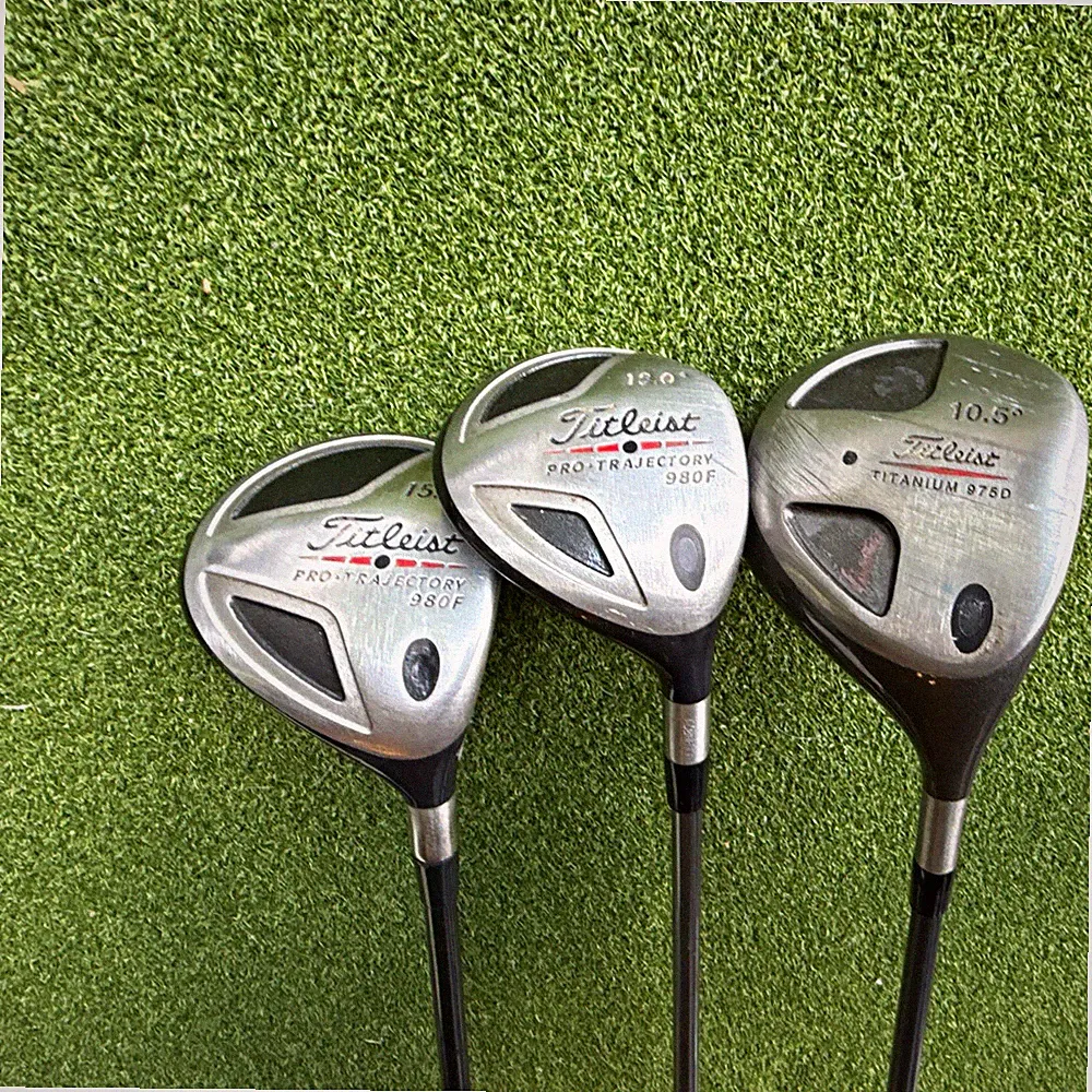 Titleist 980F 15°/19° Fairway Woods + 975D 10.5° Driver RH Stiff