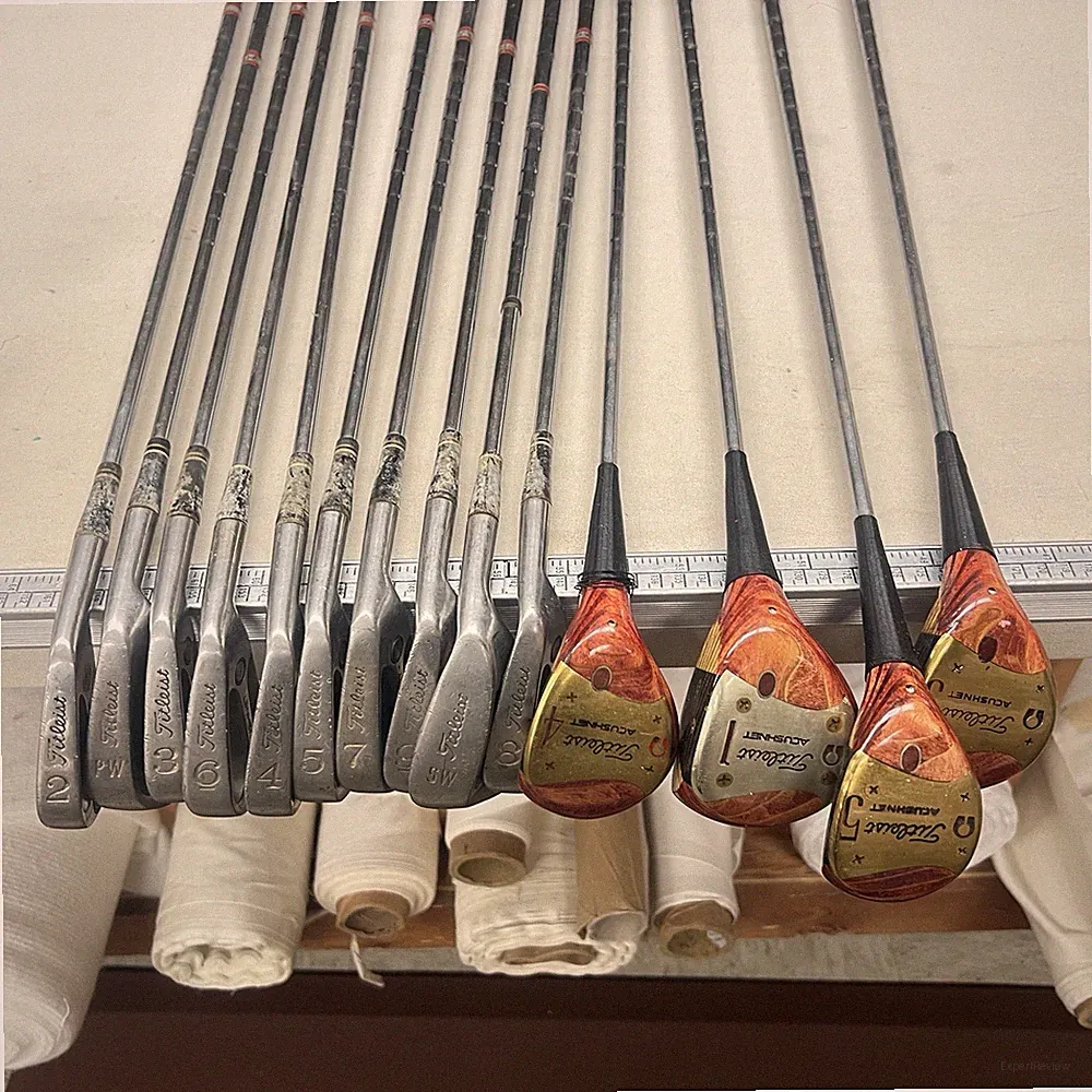 Titleist Acushnet AC-108 Vintage Golf Club Set Persimmon Woods RH Complete