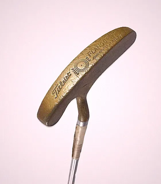 Titleist Bulls Eye Flanged Offset Putter John Reuter Jr Flare Tip Satin 35" RH