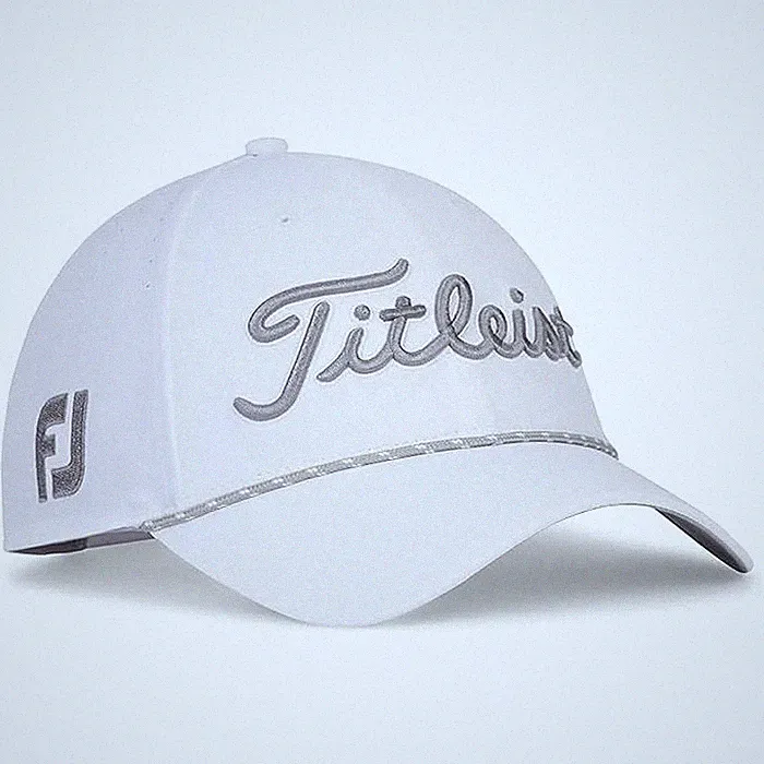 Titleist Golf Men's Tour Breezer Adjustable Cap Hat White/Grey New w/ tag!! 2856