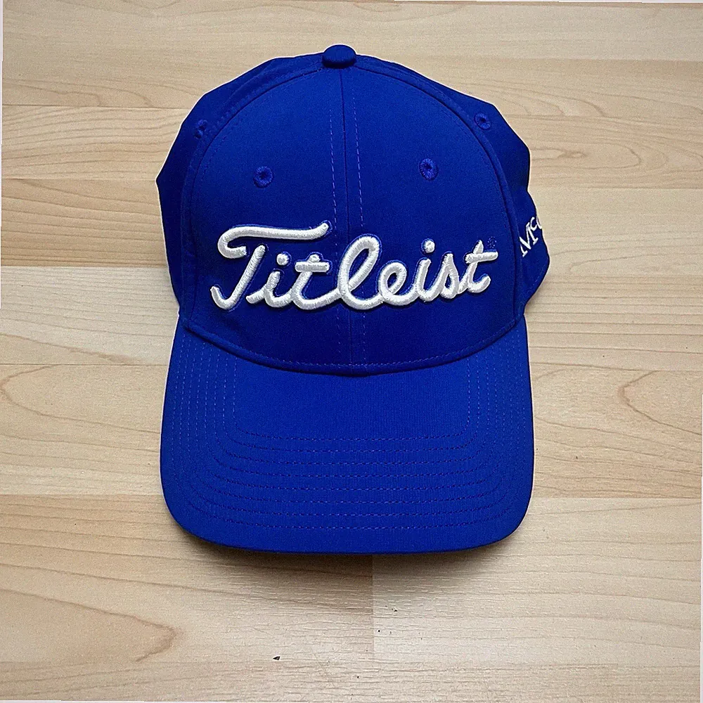 Titleist Hat Cap Men’s Golf Navy Tour Performance Adjustable Company Logo New