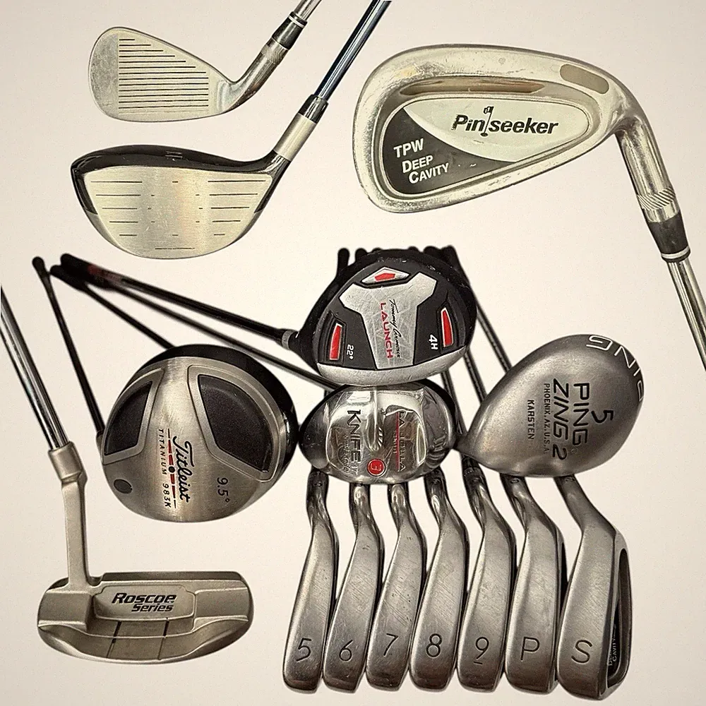 Titleist Ping Pin Seeker Men’s RH Full Golf Club Set Regular Flex Graphite Steel