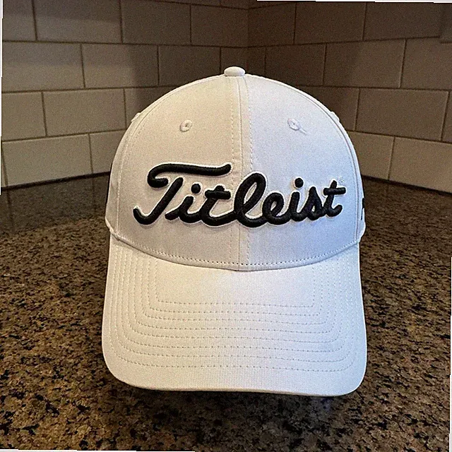 Titleist PRO V1 Tour Performance Golf Hat Men's Adjustable White FJ