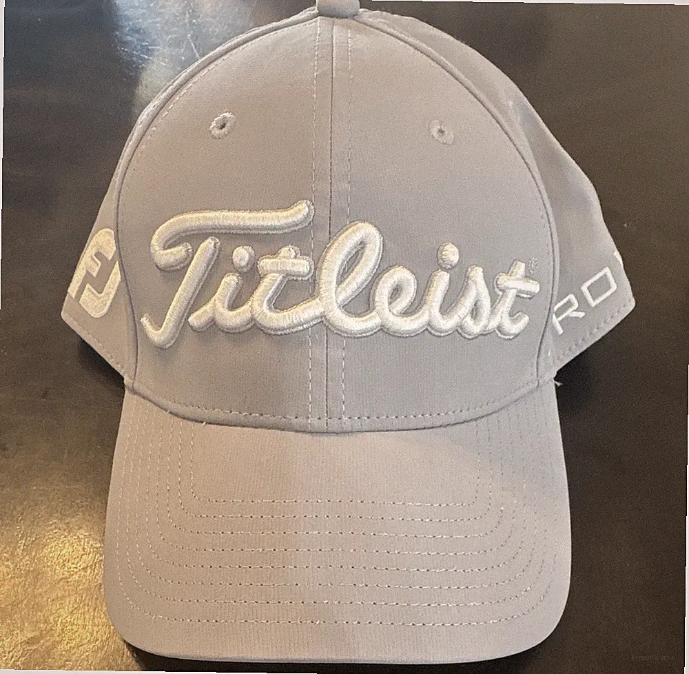 Titleist Pro V1 Tour Performance Gray Adjustable Golf Hat Embroidered Logo