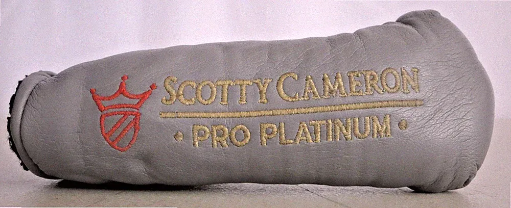 Titleist Scotty Cameron Pro Platinum Putter Head Cover Gray Leather Golf