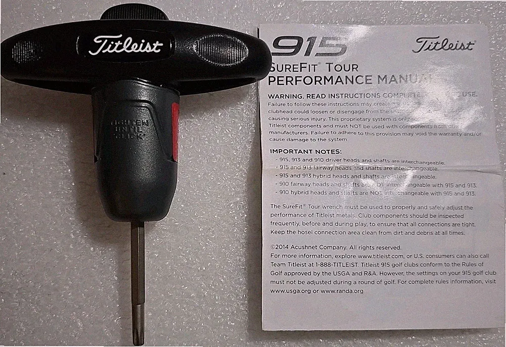 Titleist Surefit NEW Torque Wrench OEM 910 913 915 917 TS TSi TSr GT DR FWY HYB
