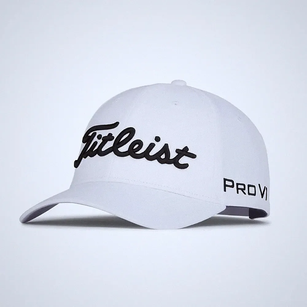 Titleist Tour Performance 2022 Hat (White/Black, Adjustable) Golf Cap