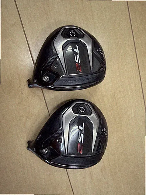 Titleist TS2 3W & 5W Fairway Wood Heads Set 15° & 18° Pre-Owned