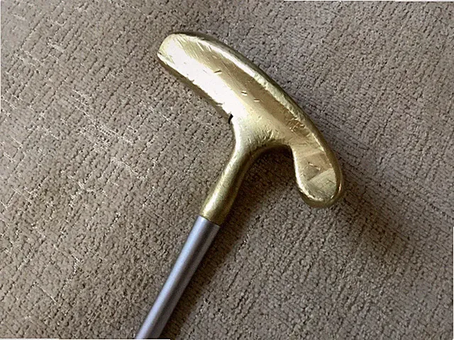 Titleist Vintage Polished Bullseye Putter R/H Flange 35" John Reuter Jr. M5L