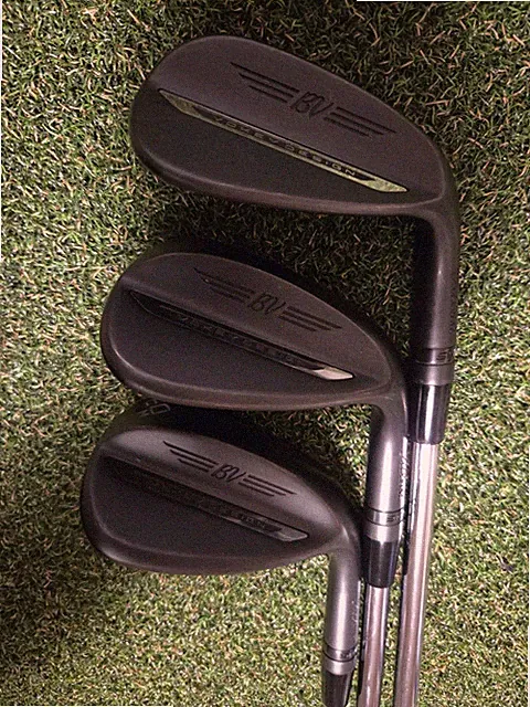 TITLEIST VOKEY SM11 JET BLACK WEDGE SET 52 56 60 DEGREES GREAT CONDITION