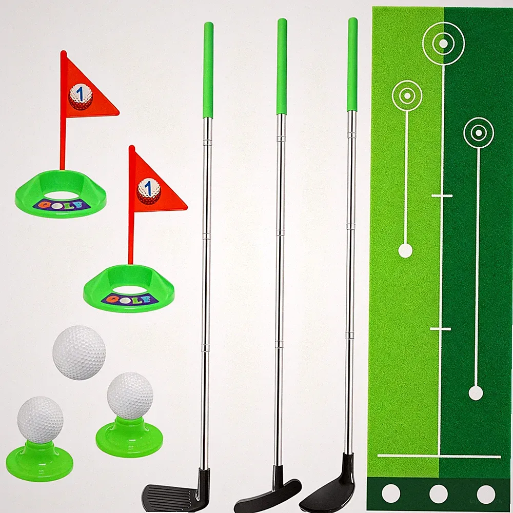 Toddler Golf Clubs Set,Retractable Toy Golf Clubs with Putting Mat for Kids A...