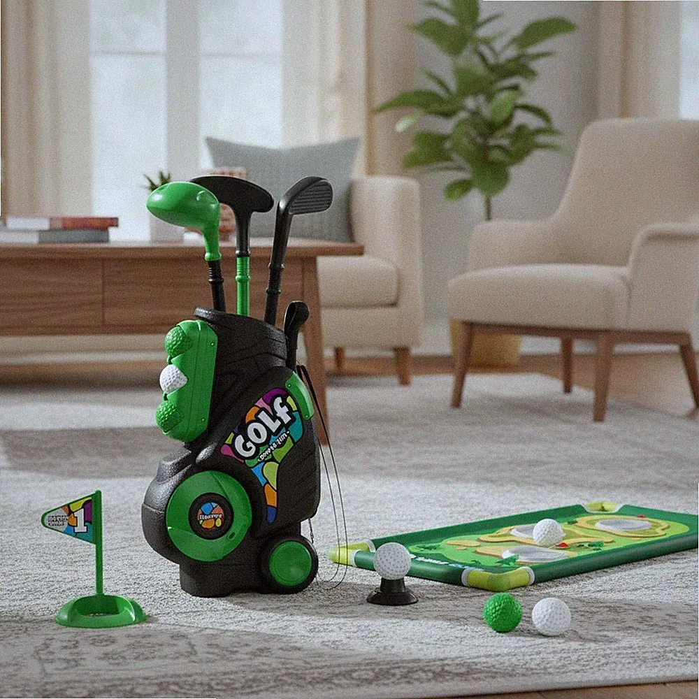 Toddler Golf Clubs Set Toy for Boys Girls 1 2 3 4 Old, Green | Upgraded Kids...
