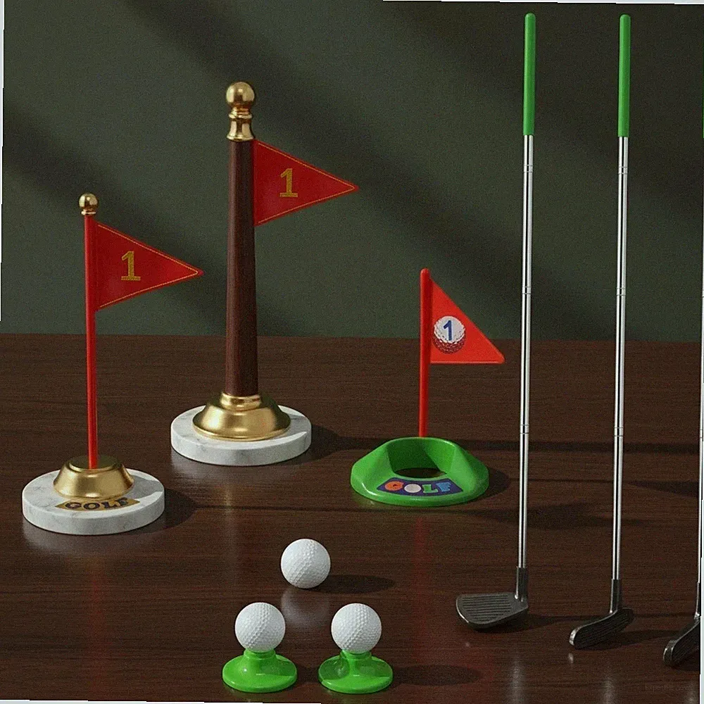 Toddler Golf Set, Retractable Toy Golf Clubs Set 3 Clubs with Practice Balls New