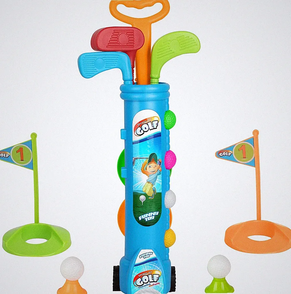 Toddler Golf Set with Cart, Plastic Golf Clubs & Balls for Kids Ages 1 2 3 4 5