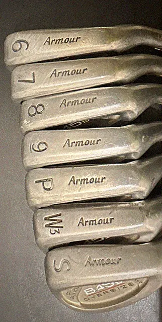 Tommy Armour 845s Oversize Iron Set 6‑SW + W3 Steel Shafts RH PARTS ONLY