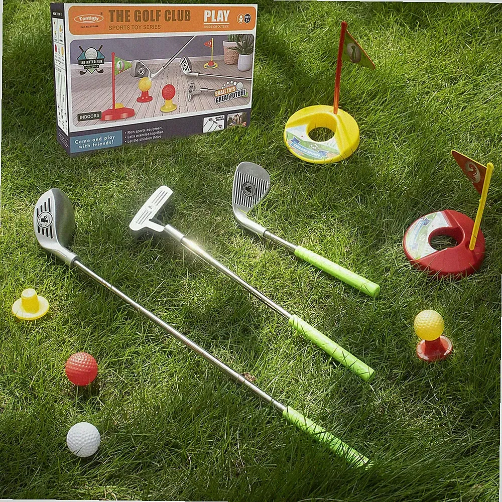 Tontiaty Kids Golf Clubs Set for Ages 3-8, Adjustable, Indoor & Outdoor, Golf...
