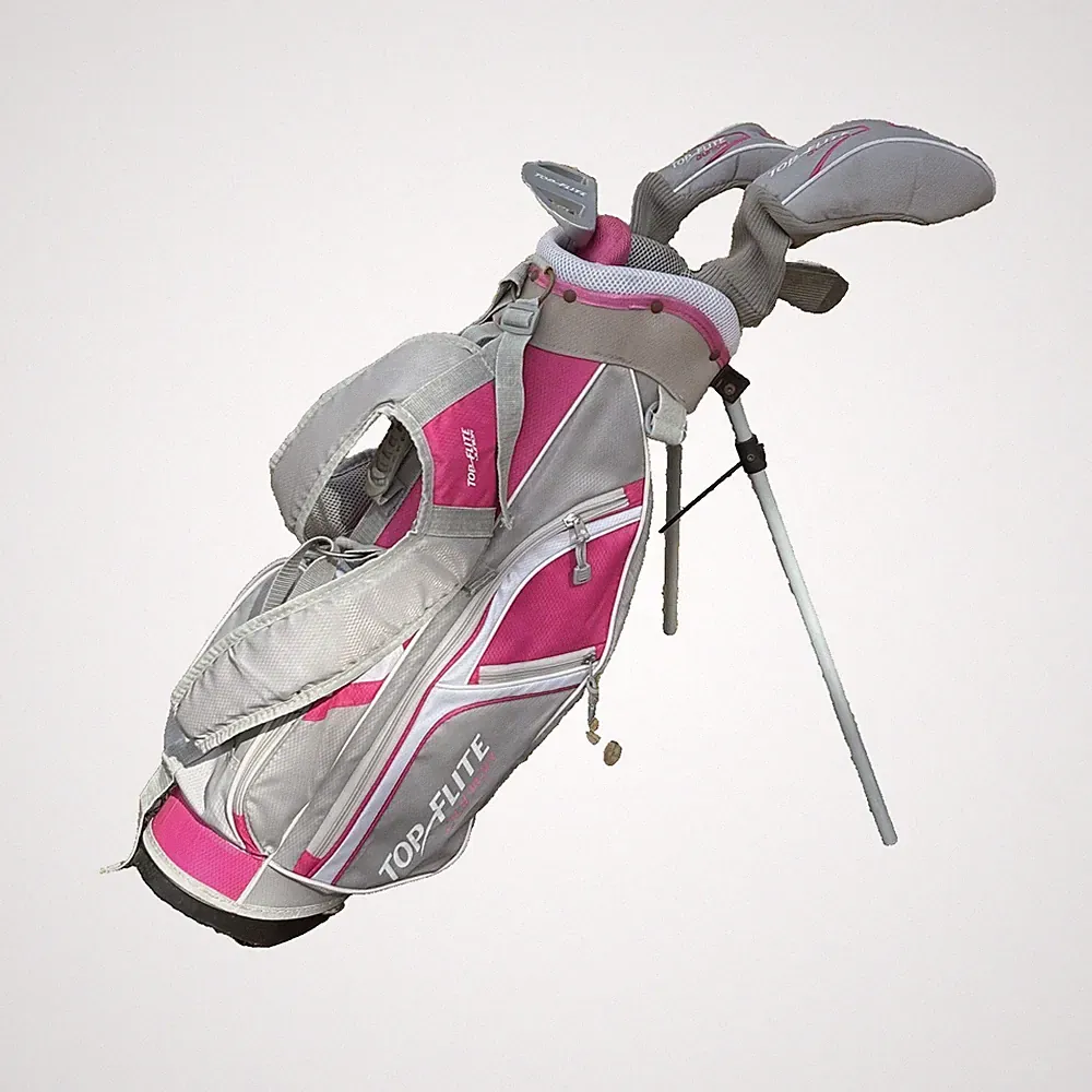 Top Flite Girl's Junior 5 Pc Golf Club Set RH w/ Pink Golf Bag For 54"-58" Tall