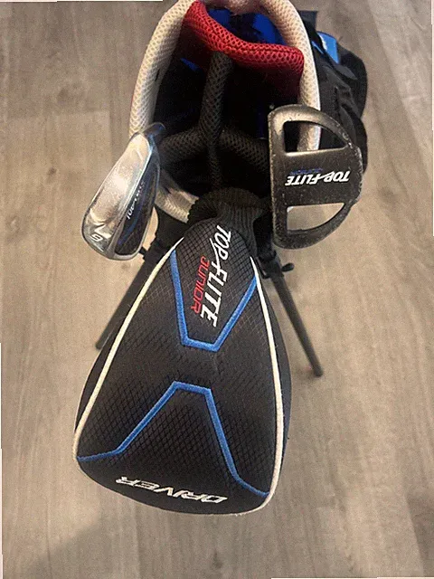 Top Flite Junior Golf Clubs w/Original Stand Bag (Driver, 9-iron, Putter)⛳