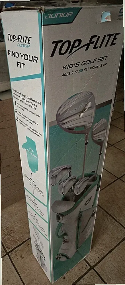 Top Flite Junior Golf Set Right Handed 6 Clubs,9 Pieces /Ages 9-12 **BRAND NEW**
