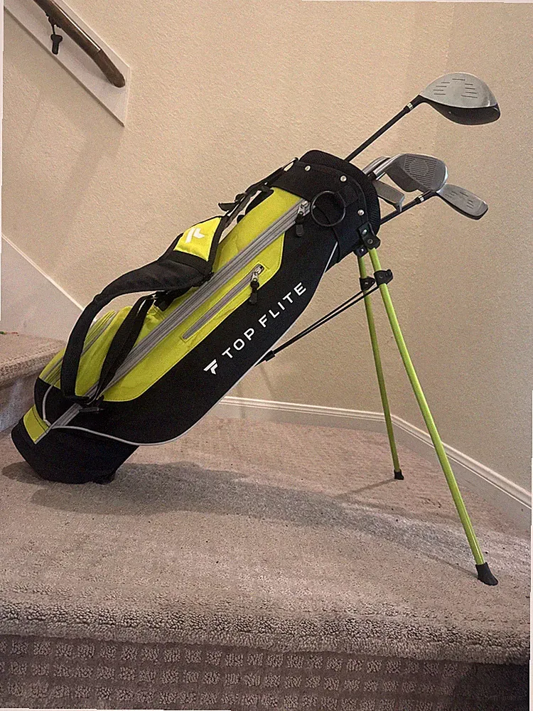 Top Flite Junior Kids Golf Club Set 6 Clubs Stand Bag Right Handed 9-12 53-60"