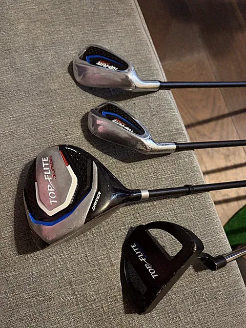 Top Flite Junior Kids Golf Club Set - Driver, Irons, and Putter