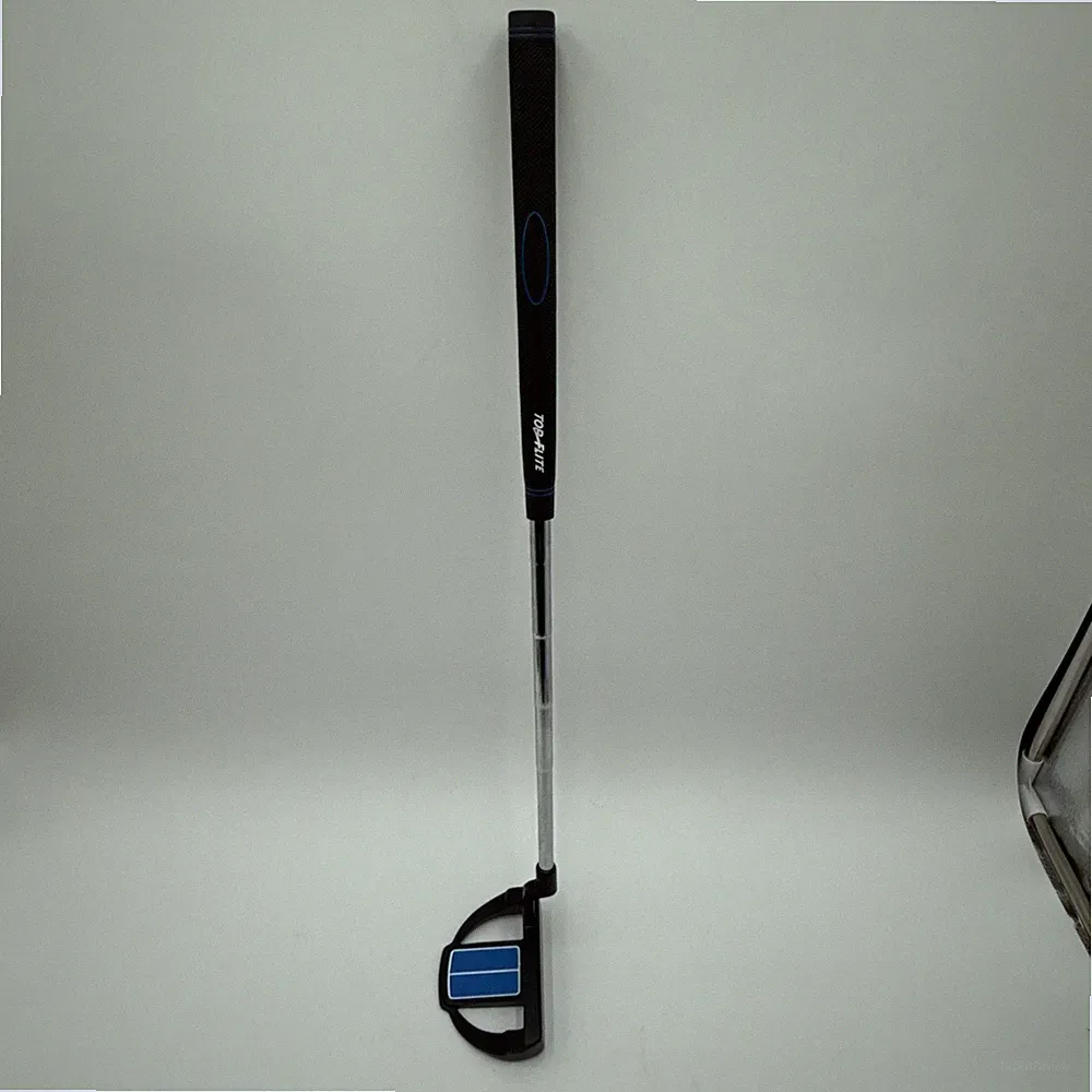 TOP FLITE JUNIOR KIDS GOLF PUTTER 21.5" RH STEEL SHAFT BLACK BLUE MALLET - EX