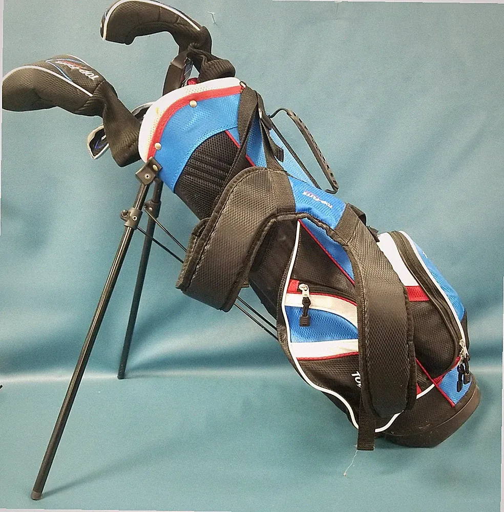 Top-Flite Junior RH Flex 5 Golf Club Set W/ Standing Bag Balls Covers Tees