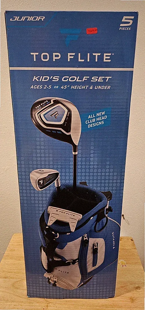 Top Flite Kid's Golf Club Set Junior Ages 2-5 Years Old Or 45" Height & Under