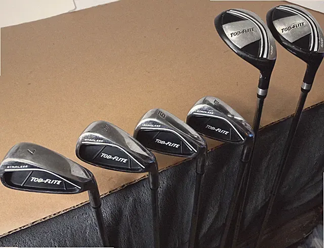 Top Flite Men's Partial Set Right-Handed Stiff Flex Steel Shafts *READ INFO*