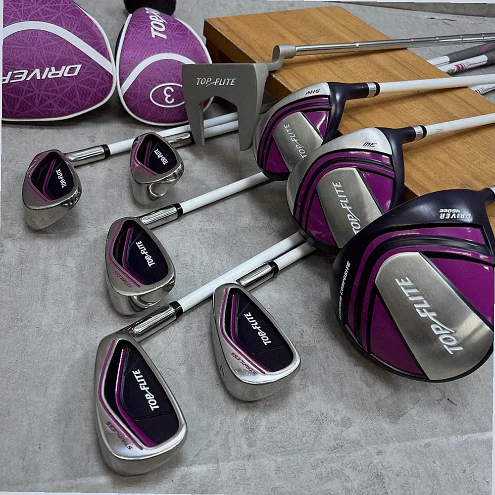 TOP FLITE Women's Golf Club Set 9pcs Right Handed Carbon
