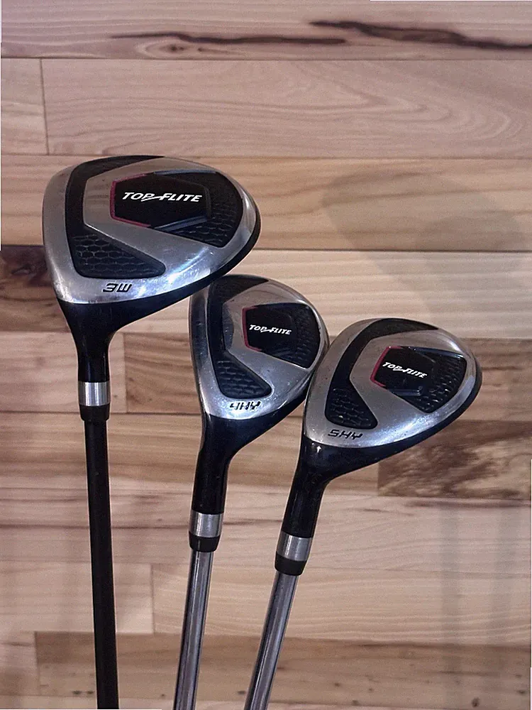 Top Flite Wood/Hybrid Set 3 Wood, 4, and 5HY LH Graphite/ Steel Men’s Flex Stiff