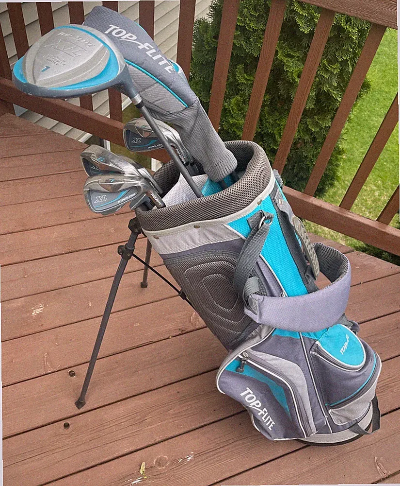 Top Flite XL Women’s 9-Club Golf Set w/ Bag, Ladies Flex Graphite Shafts, RH