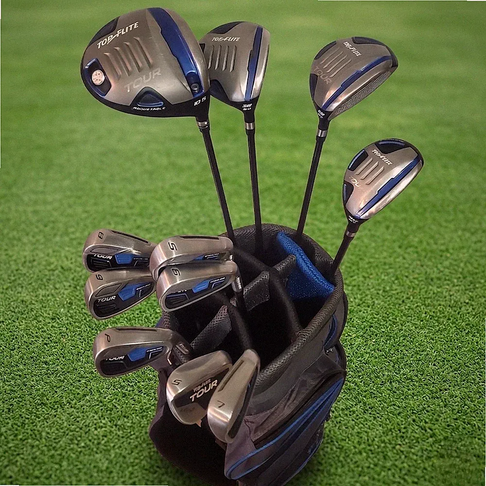 TopFlite TOUR!! 16 Piece Men's Right Handed Golf Club Set Graphite Shafts w Bag
