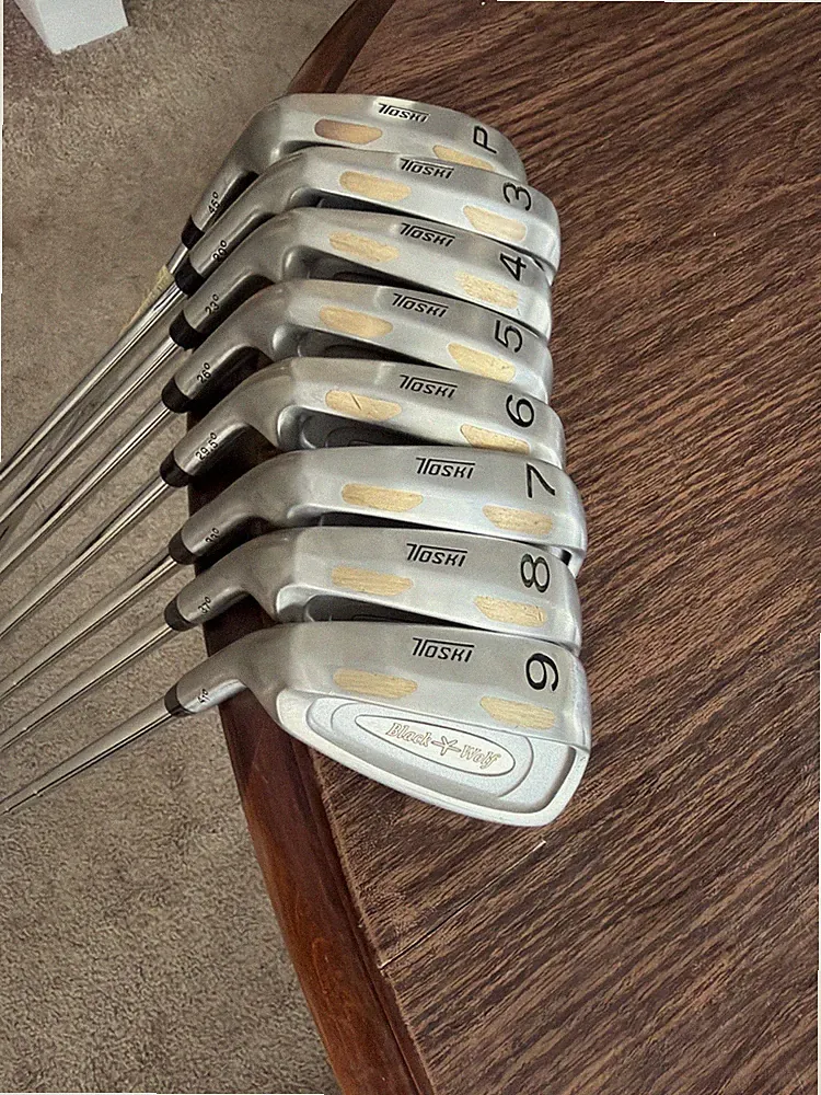 Toski Black Wolf Iron Set 3-PW Stiff/Regular Golf Clubs 20° - 45° Pitching Wedge