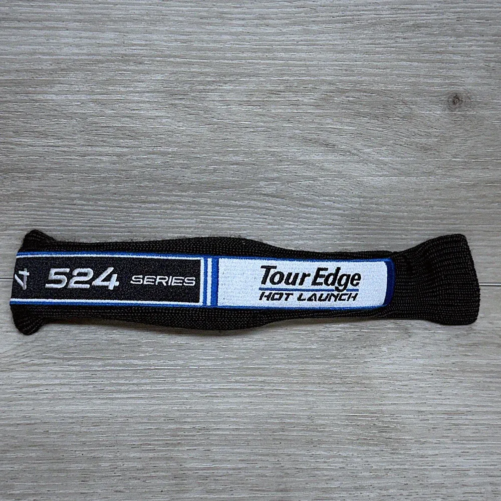 Tour Edge 524 Series Hot Launch Knit Golf Club Headcover Black White Iron Hybrid