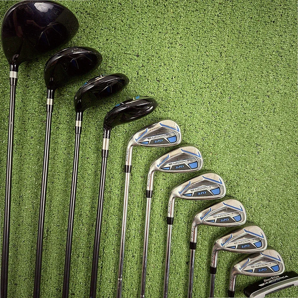 Tour Edge Bazooka 370 Golf Set Driver Woods Hybrid Iron Set Putter Left Handed
