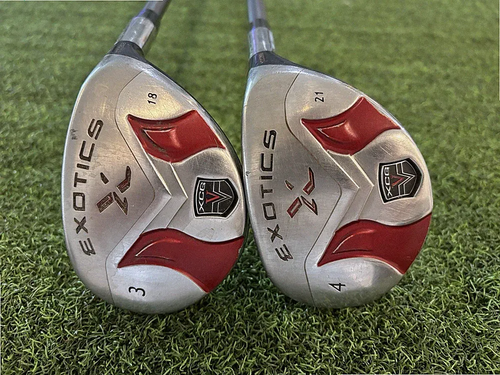 Tour Edge Exotics 3-18*,21*-4 Hybrid Set/RBZ Stiff Flex Graphite/RH