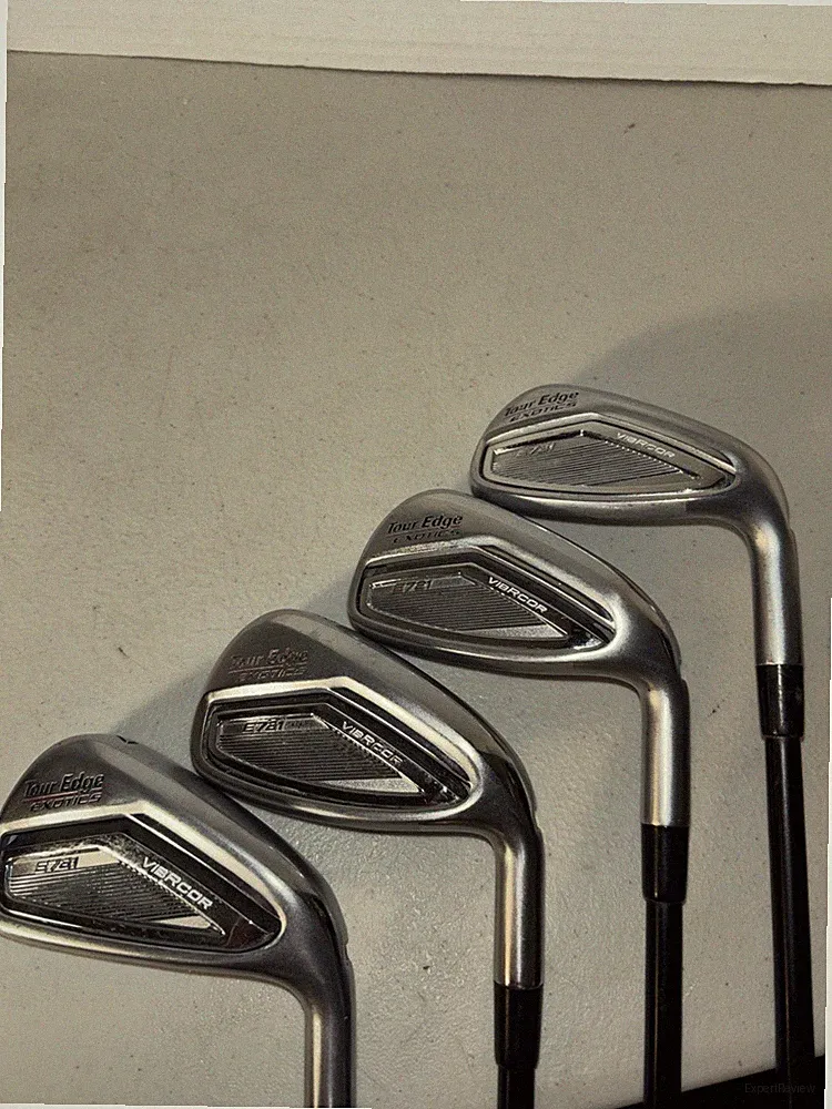 TOUR EDGE Exotics E721 Vibrcor Golf Clubs Irons 7-9 & A. RH R Flex KBS 70