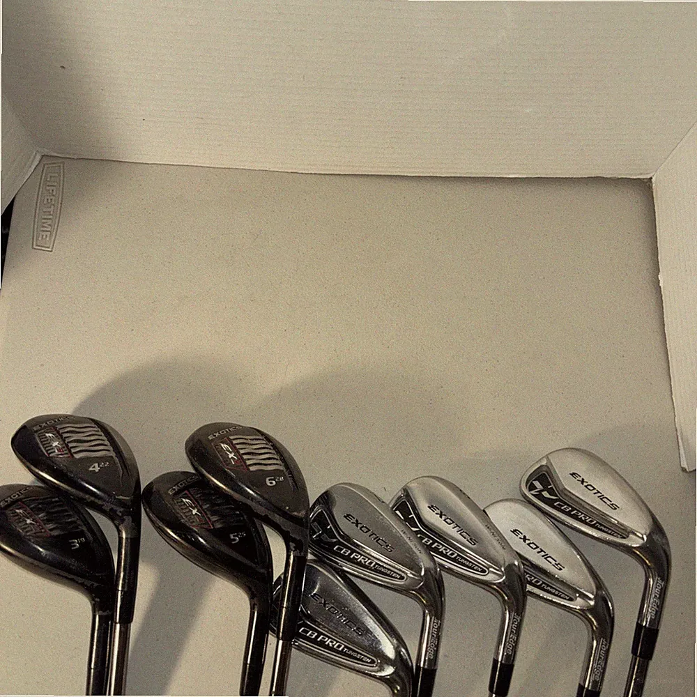 Tour Edge Exotics EX9 3-6 Hybrid & Exotics CB PRO Tungsten 7-P, A Senior Flex RH