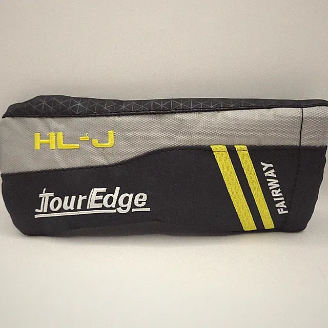 Tour Edge HL-J Fairway Golf Club Head Cover Black Grey Yellow Embroidered Logo