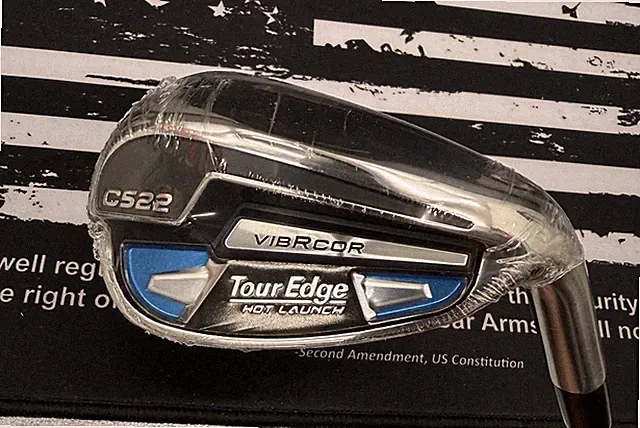 Tour Edge Hot Launch C522 A-Iron Steel Shaft Silver Blue Black Single Club