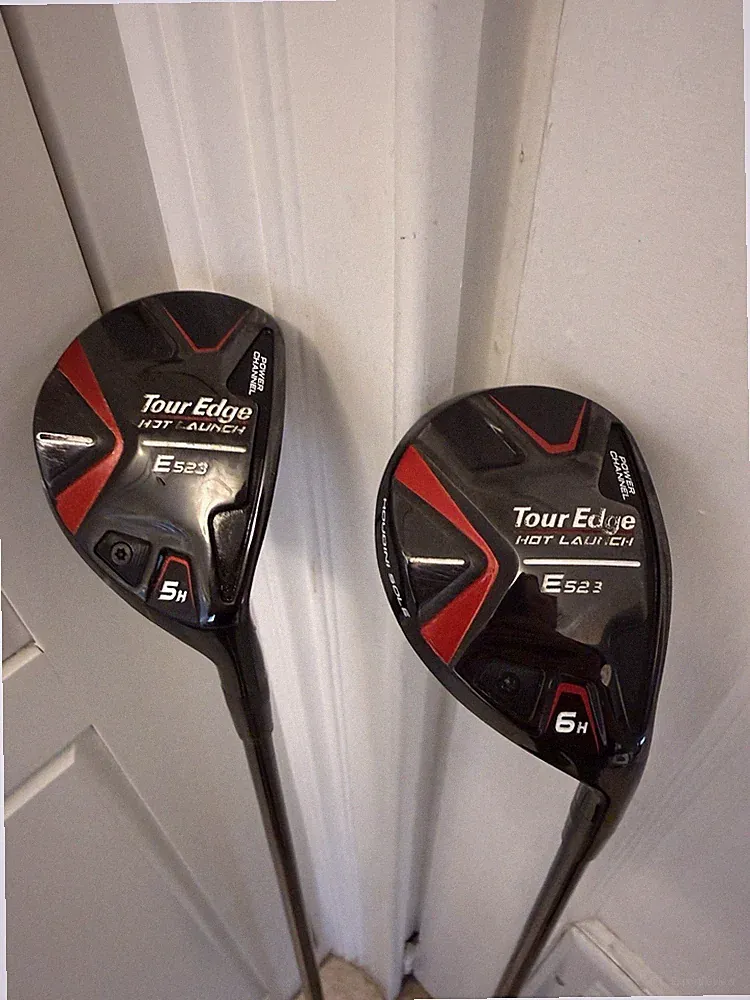Tour Edge Hot Launch E523 Hybrid Set 5-6 Hybrid Golf Clubs A Flex Shafts RH