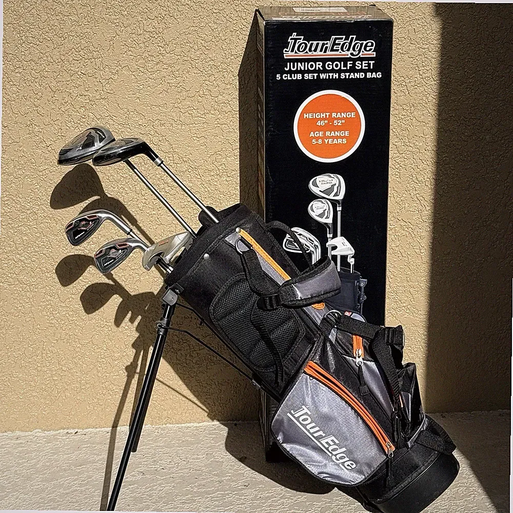 Tour Edge Hot Launch HL-J Golf Set Youth Kids Junior ORANGE 5pc Bag 5-8 Yrs. RH