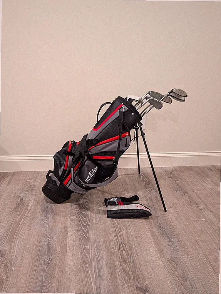 Tour Edge Hot Launch HL-J Golf Set Youth Kids Junior Red 7pc w/Bag 9-12 Yrs. RH