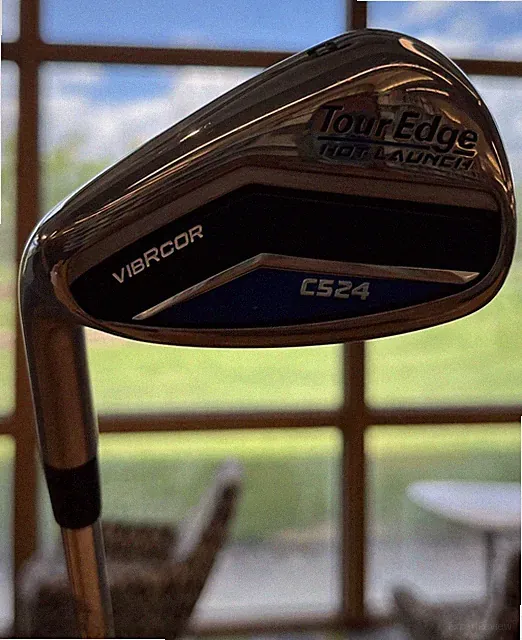 Tour Edge Hot Launch VibRcor C524 Pitching Wedge; Steel Shaft R Flex 95; 36.5 LH