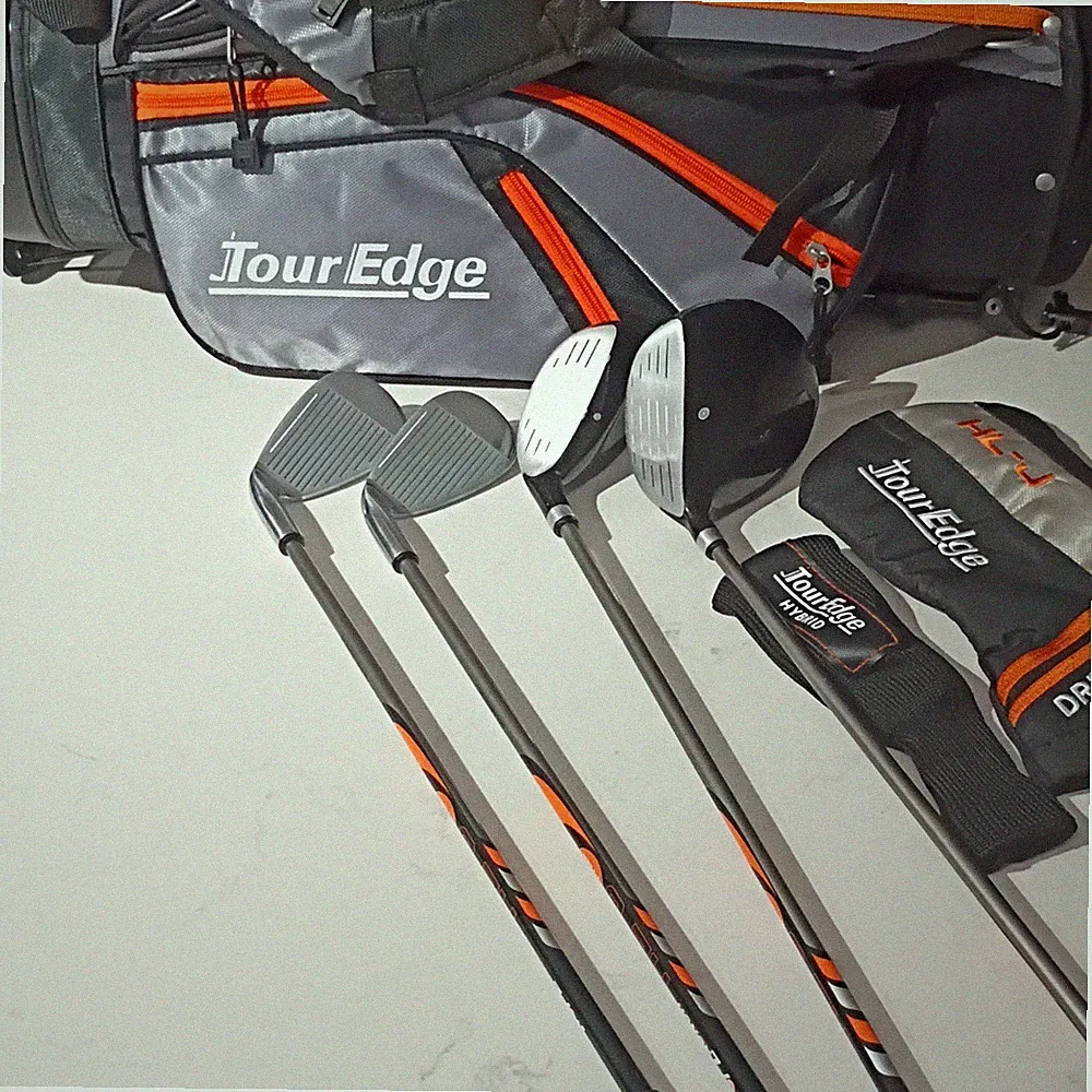 Tour Edge Kids Golf Set Hot Launch HL-J Junior Right Orange 4pc Bag Ages 5-8yrs