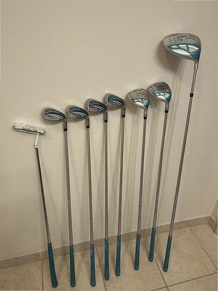 Tour Edge Lady Edge Women’s Golf Club Set 8pc Driver Woods Irons Wedges Putter