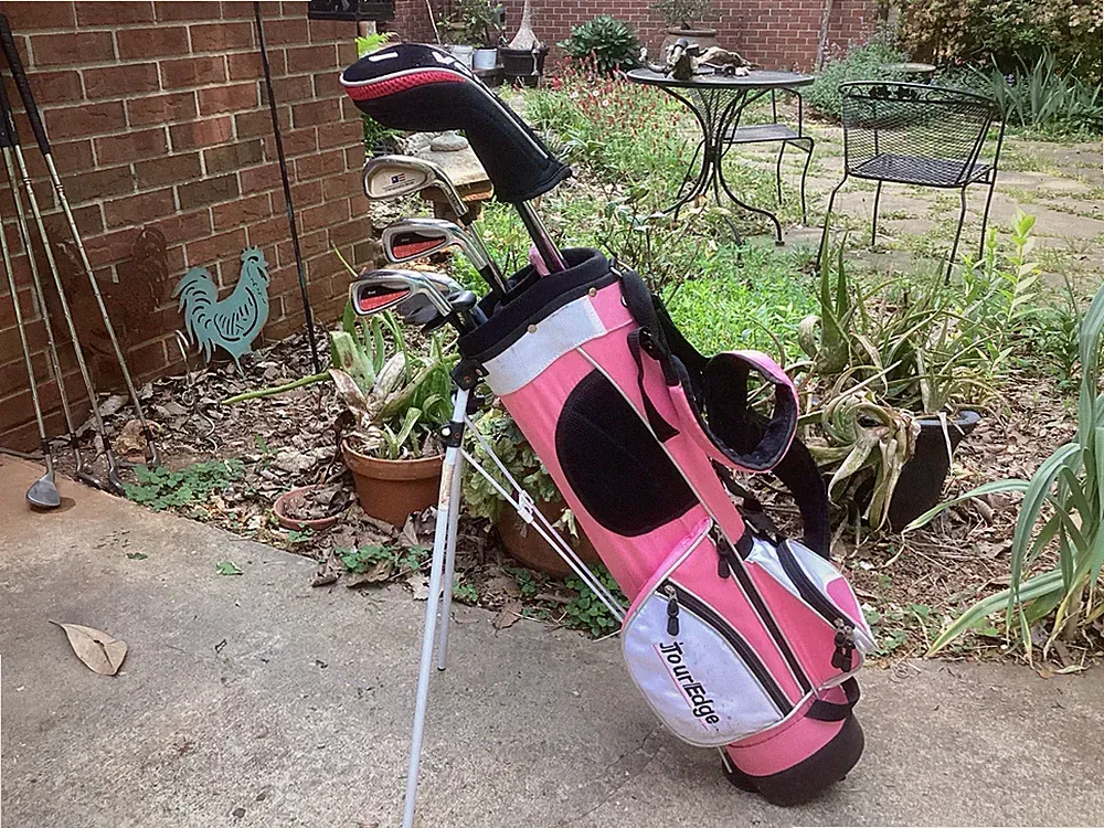 Tour Edge Pink Stand Bag & Golf Set Youth Kids Junior Pink 8 Clubs 9-12 yrs RH